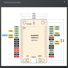 Humble ESP8684 Geliştirme Kartı Type-C USB ESP32-C2 Espc2-12 Devkit Seri CH340 Wifi+Bluetooth Çift Çekirdekli Modül (Yurt Dışından)