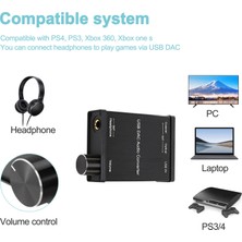 Humble Usb'den Koaksiyel S/pdıf Optik 3.5mm/6.3mm Kulaklık Dönüştürücü USB Dac Dijitalden Analog'a Ses Dönüştürücü Windows Xp Için (Yurt Dışından)