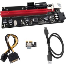 Humble Pci-E Yükseltici Kart Ekspres Kablosu 1x - 16X Grafik Uzatma Kablosu 60CM USB 3.0 Uzatma Kablosu (Siyah Çizgi) (Yurt Dışından)