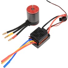 Humble 3650 5200KV Fırçasız Motor ve 60A Fırçasız Esc Su Geçirmez 1:10 1/10 Rc Kamyon Araba Tekne Modeli (Yurt Dışından)