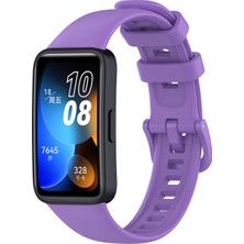 Cupcase Huawei Band 8 Uyumlu Klasik Kordon Zore - Mor