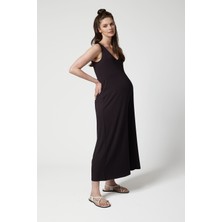 Style The Bump Cheria Siyah Hamile Tulum Yumuşak Modal Kumaşla Rahat Kullanım Sunar
