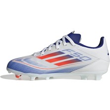 Adidas F50 League FgMg J Çocuk Beyaz Krampon (Çim Zemin) IF1367