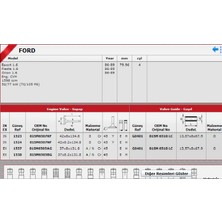 Sibop Takımı 1523 1537 In 4 Ex 4 Escort 1.6 8V 81SM6507KF 81SM6505AG Gold