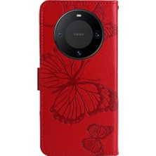 BDT Boutique Huawei Mate 60 Pro Darbeye Kapak Manyetik Kapak Flip Kickstand (Yurt Dışından)