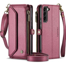 BDT Boutique Samsung Galaxy S22 Fermuar Faturaları Yuvası Durumda Cüzdan Kartı Için Crossbody Durumda (Yurt Dışından)