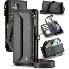 BDT Boutique Samsung Galaxy S23 Için Crossbody Durumda Ultra Rfid Engelleme Fermuar Faturaları Için (Yurt Dışından)