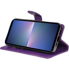 BDT Boutique Kart Yuvası Klasik ile Sony Xperia 10VI Yüksek Kaliteli Deri Için Flip Case (Yurt Dışından)