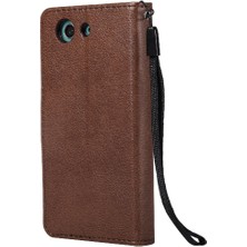 BDT Boutique Sony Xperia Z3 Mini Yüksek Kaliteli Deri Klasik Düz Renk Için Flip Case (Yurt Dışından)