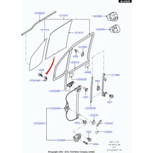 Ford Connect Ön Cam Dış Sıyırıcı Fitili Sağ 2002-2013 5194021 Otosan