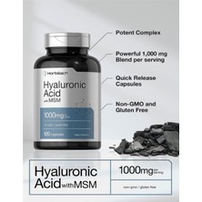 Horbaach Horbäach Hyaluronic Acid With Msm | 1000 Mg | 120 Capsules | Non-Gmo And Gluten Free Supplement | Bioavailable Formula