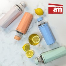 Tadadac Tadacac Pastel Turuncu Renkli Sten Tumbler 440ML Termos (Yurt Dışından)