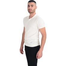 Cengiz Inler Desenli Merserize Polo Yaka Erkek Triko T-Shirt