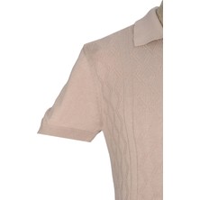 Cengiz Inler Desenli Merserize Polo Yaka Erkek Triko T-Shirt