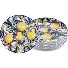 The Mia Odore Di Limone 6'lı Pasta Tabak 19CM
