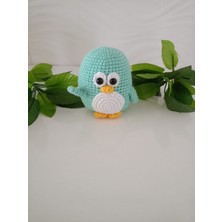 Design By Oykum 2'li Amigurumi Penguen Oyuncaklar (Mor ve Mint Yeşil)