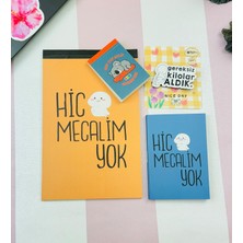 Giftmoda Motto Tasarımlı 4'lü Hediye Seti Seri :3