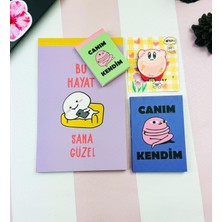 Giftmoda Motto Tasarımlı 4'lü Hediye Seti Seri :15