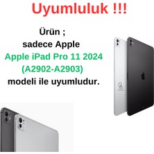 Coolacs Apple iPad Pro 11 2024 (A2902-A2903) Uyumlu Köşe Dolgulu Tablet Kılıfı Ekran Koruycu Kalem Set