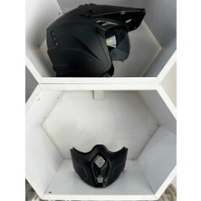Sway Kask X1-X Seul Çene Çıkan Mat Siyah