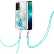 Mays Home1 Oppo A93 5G/A93S 5g Mermer Anti-Scratch Yumuşak Tampon Crossbody Için Kılıf (Yurt Dışından)