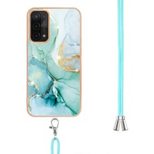 Mays Home1 Oppo A93 5G/A93S 5g Mermer Anti-Scratch Yumuşak Tampon Crossbody Için Kılıf (Yurt Dışından)