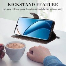 Mays Home1 Kart Yuvası Standı Ile Realme 12 Pro Artı Pu Deri Kılıf Kickstand Çevirin (Yurt Dışından)