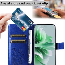 YH Mall Oppo Oppo 11 5g Flip Kickstand Için Kılıf Kart Yuvası Standı ile Darbeye Pu (Yurt Dışından)