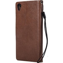 YH Mall Sony Xperia Z3 Için Flip Case Yüksek Kaliteli Deri Iş Cüzdan Telefon (Yurt Dışından)