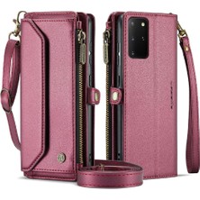 YH Mall Samsung Galaxy S20 Artı Rfid Engelleme Durumda Cüzdan Kartı Için Crossbody Durumda (Yurt Dışından)