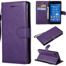 YH Mall Sony Xperia Z3 Için Flip Case Yüksek Kaliteli Deri Iş Cüzdan Telefon (Yurt Dışından)