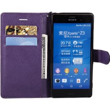 YH Mall Sony Xperia Z3 Için Flip Case Yüksek Kaliteli Deri Iş Cüzdan Telefon (Yurt Dışından)