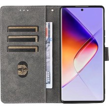 YH Mall Infinix Not 40 Pro 4G/X6850 Pu Deri Flip Folio Cüzdan Kapatma Için Kılıf (Yurt Dışından)