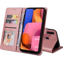 YH Mall Samsung Galaxy A20S Premium Deri Kickstand Üç Kart 4 Için Flip Case (Yurt Dışından)