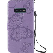 YH Mall Kart Yuvası Standı ile Samsung Galaxy S10E Pu Deri Kılıf Darbeye (Yurt Dışından)