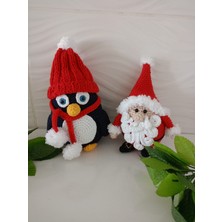 Design By Oykum Amigurumi  Penguen ve Yılbaşı Cücesi (2'li)