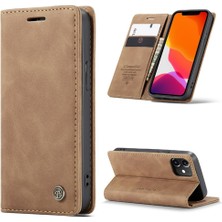 YH Mall Iphone 12 Için Flip Case/12 Pro Flip Folio Kitap Vintage Pu Deri Cüzdan (Yurt Dışından)