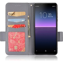 YH Mall Sony Xperia 10 Ii Için Kılıf Yan Toka Pu Deri Manyetik Cüzdan Kart (Yurt Dışından)