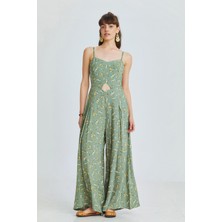 Clandestino Desenli Askılı Şık Bohem Tulum Çağla