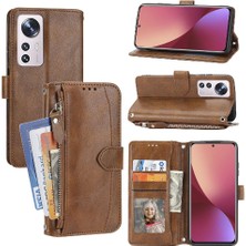 Manyi Mall Xiaomi 12 S/12X/12 Kayış Pu Deri Manyetik Kapatma Kartı Için Flip Case (Yurt Dışından)