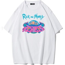 BRZ Collection Unisex Oversize Rick And Morty Space Ship T-Shirt