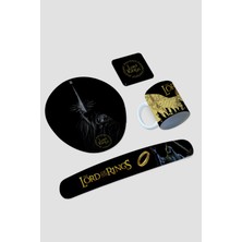 Flipped Lord Of The Rings Bilek Destekli Mousepad Kupa Bardak ve Klavyepad Seti