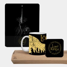 Flipped Lord Of The Rings Bilek Destekli Mousepad ve Kupa Bardak Seti