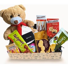 One Hediye Sevimli Ayıcığın Lezzet Kutusu, Cute Teddy Bear Snack Gift Box