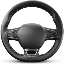 Otom Düz Deri Sarmalı Dikme Direksiyon Kılıfı DK102