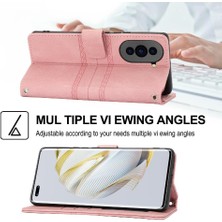 SZY Market Huawei Nova 11 Pro Için Flip Case Kickstand Cüzdan Kılıf Pu Deri (Yurt Dışından)