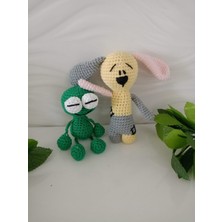 Design By Oykum 3'lü Amigurumi Oyuncaklar (Maskod,kurbağa ve Penguen)