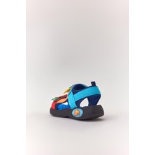 Dudino Kids Footwear Mavi Coconut Cırt Cırtlı Renkli Çocuk Sandalet