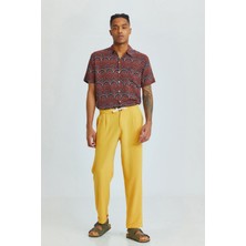 Clandestino Duble Paça Bohem Erkek Pantolonu Sarı