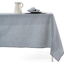 Vanelli Home Lacivert Pötikareli 150x250 cm Masa Örtüsü